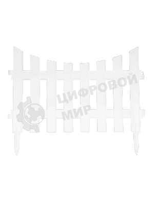 Забор декоративный Palisad 36х300 см, белый