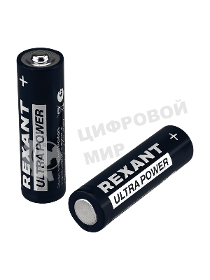 Батарейка алкалиновая Rexant ультра AA/LR6 пальчиковая 1,5В блистер 2 шт.
