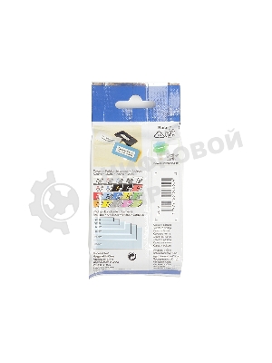 Наклейка ламинированная Brother TZe-611 (6 мм черн/желт, аналог TZ-611)