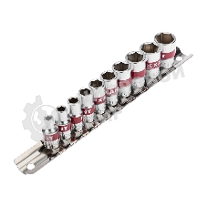 Набор торцевых головок Rexant 1/4, шестигранные, CrV, 10 шт., 4-13 мм