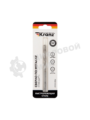 Сверло по металлу Kranz 5х86х52 мм 