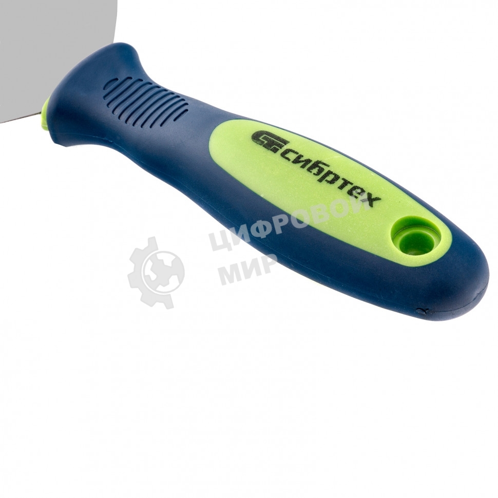 Шпательная лопатка из нержавеющей стали Сибртех 150 мм, двухкомпонентная рукоятка