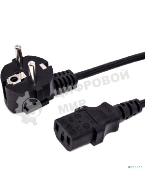 Кабель питания Filum ПВС-АП 3x0.75 CEE 7/7(Schuko) угловая - C13, 220/250В, 10А, чёрный, 1.8м
