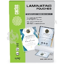 Пленка для ламинирования Cactus 100мкм A5 (100 шт) глянцевая154x216 мм CS-LPGA5100100