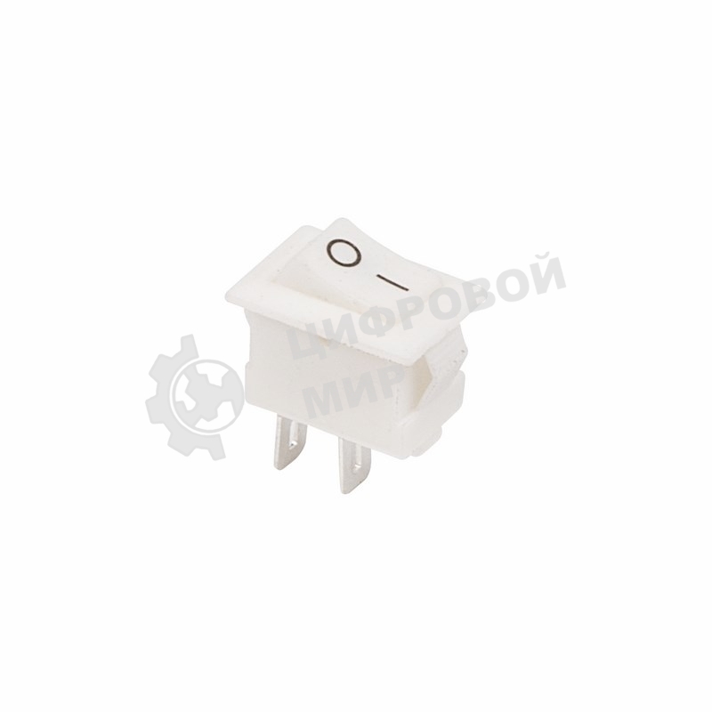 Выключатель клавишный Rexant 250V 3А (2с) ON-OFF белый Micro