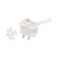 Выключатель клавишный Rexant 250V 3А (2с) ON-OFF белый Micro