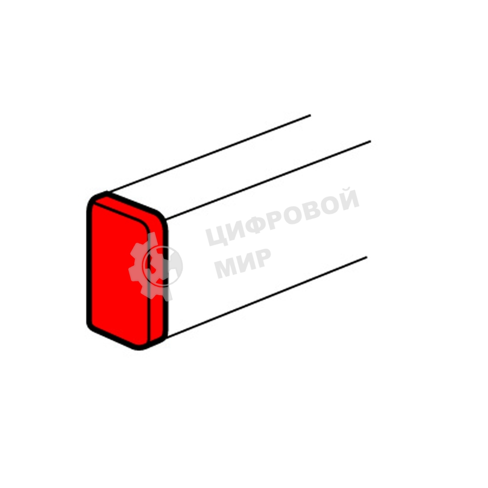 Заглушка торцевая для односекционных кабель-каналов DLP 50х105 Legrand