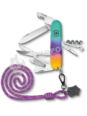 Нож перочинный Victorinox Companion Sydney Style (1.3909.E222) 91мм 16функц. бирюзовый с чехлом подар.коробка