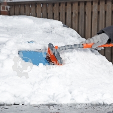 Щетка-сметка для снега со скребком, поворотная голова, 510 мм Stels