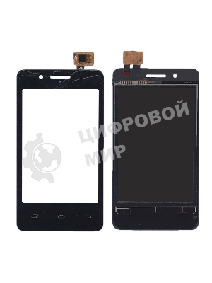 Сенсорное стекло (тачскрин) для Fly IQ436i ERA Nano 9, черное