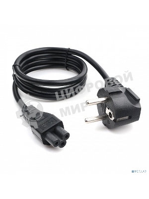 Кабель питания для ноутбуков Cablexpert PC-186-ML12-1M, 1м, Schuko- C5, 10А, пакет