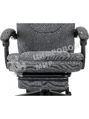 Кресло Бюрократ CH-868MSG-BF 3C1 серый, ткань, подставка для ног