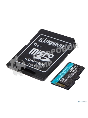 Флеш карта microSDXC 128Gb Kingston SDCG4/128Gb Canvas Go! Plus V30 A2 + adapter