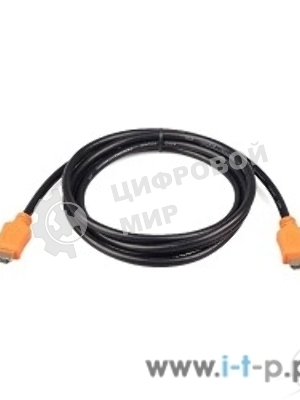 Кабель Cablexpert HDMI CC-HDMI4L-10, 19M/19M, v2.0, серия Light, позол.разъемы, экран, 3м, черный, пакет