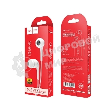 Проводные наушники Hoco M40 белый, внутриканальные, Jack 3.5 мм