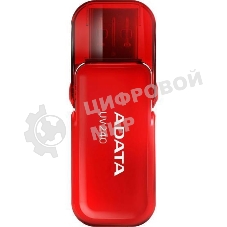 Флешка USB ADATA UV240 (AUV240-32G-RRD), 32Gb, USB 2.0, R/W 15/5, красный