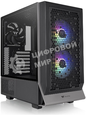 Компьютерный корпус Thermaltake Ceres 300 TG ARGB черный без БП ATX 3x140мм 2xUSB 3.0 1xUSB3.1 audio bott PSU