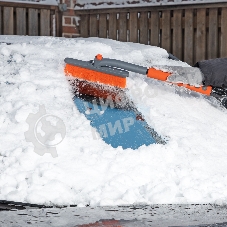 Щетка-сметка для снега со скребком, поворотная голова, 510 мм Stels