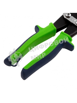 Ножницы по металлу Сибртех, удлиненные, 285 мм, пряморежущие, 2-комп.обрезиненные рук-ки