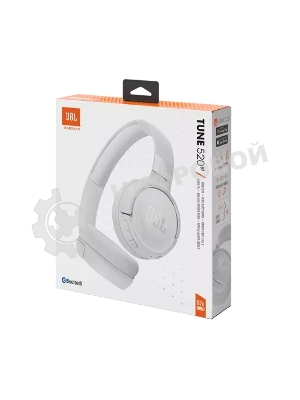 Беспроводные наушники JBL Tune 520BT белый, накладные, Bluetooth, быстрая зарядка, складная конструкция