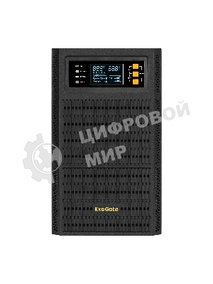 Источник бесперебойного питания On-line ExeGate PowerExpert TL-2000.72V.LCD.AVR.4SH.USB.RS232.SNMP 2000VA/2000W, On-Line, PF=1, LCD, 4*Schuko, RS232, USB, SNMP-slot, встроенные батареи 12V 7.2Ah- 6шт, возможность подключения до 4 внешних батарейных блоков 72В, Tower, металлический корпус, Black