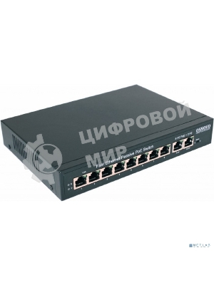 Коммутатор Passive PoE OSNOVO SW-21000/A(120W), 8*10/100 Base-T+ 2*10/100 Base-T Uplink, до 30W на порт