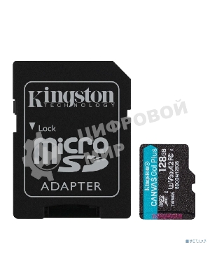 Флеш карта microSDXC 128Gb Kingston SDCG4/128Gb Canvas Go! Plus V30 A2 + adapter