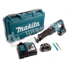 Ножовка Makita DJR187RTE 18В. 2х5АчLi-ion. 0-3000об\м. ход-32мм. рез-255мм