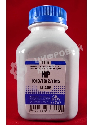 Тонер HP LJ 1010/1012/1015/1018/1020 (фл.100г.) B&W Light фас Ро