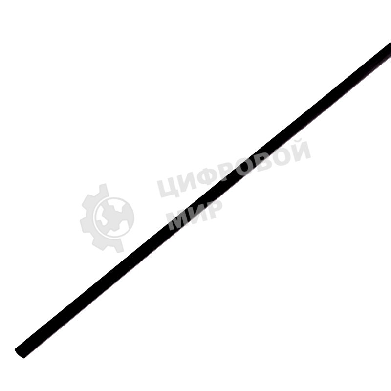 Термоусадочная трубка PROconnect 2,0/1,0 мм, черная, упаковка 50 шт. по 1 м