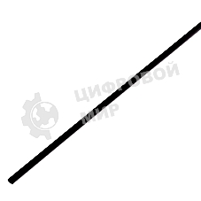 Термоусадочная трубка PROconnect 2,0/1,0 мм, черная, упаковка 50 шт. по 1 м