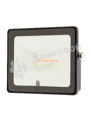 Прожектор цветного свечения мультиколор (RGB) 10 ватт с пультом дистанционного управления