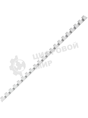 Пружины для переплета пластиковые Fellowes Lamirel LA-7867801 19мм белый 100 шт
