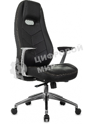 Кресло Бюрократ Zen/Black черный, кожа