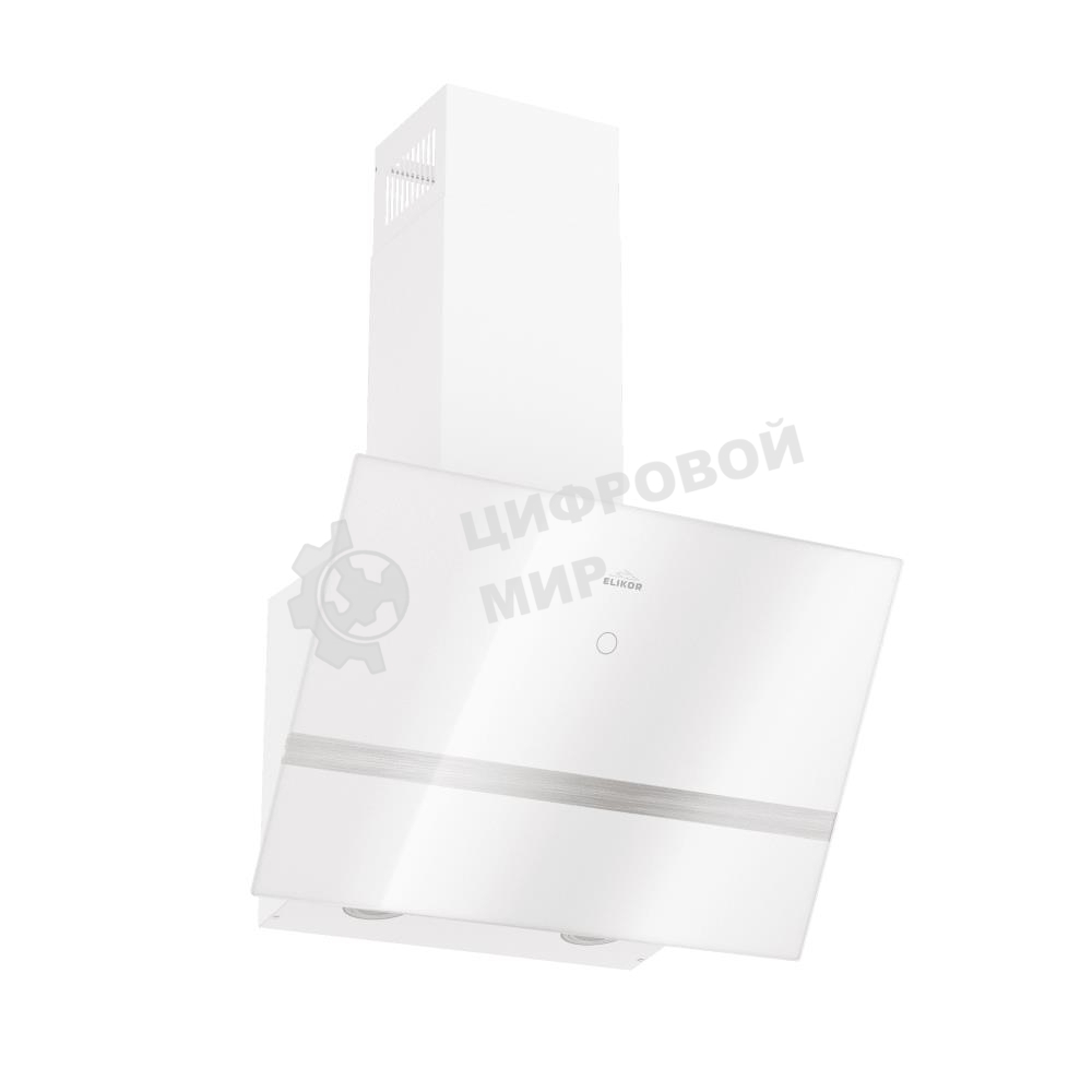 Вытяжка наклонная Elikor Rise WH 60 белый, 60 см, 750 куб. м/ч, 56 дБ