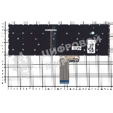 Клавиатура для ноутбука Acer Swift 3 SF315-51 черная с подсветкой