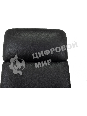 Кресло руководителя Бюрократ VEGA черный кожа крестов. алюминий