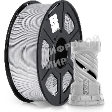 Пластик для принтера 3D Cactus CS-3D-ABS-1KG-SILVER ABS d1.75мм 1кг L386м 1цв.