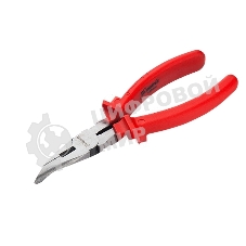 Длинногубцы Matrix Econom 17494, 160 мм, изогнутые шлифованные, пластмассовые рукоятки