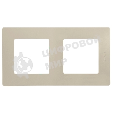 Рамка 2 поста, сл. кость ETIKA