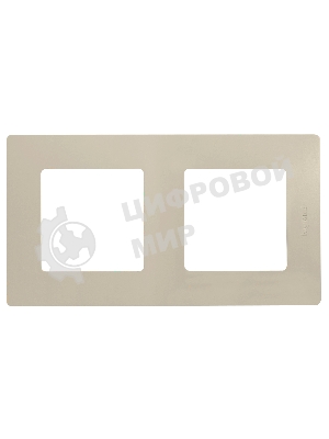 Рамка 2 поста, сл. кость ETIKA