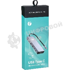 USB-концентратор TypeC -->(2HDMI+DP)4K*60Hz+3USB3.0+TC+USB2.0+RJ45+SD+TF+PD+audio+TCадаптер