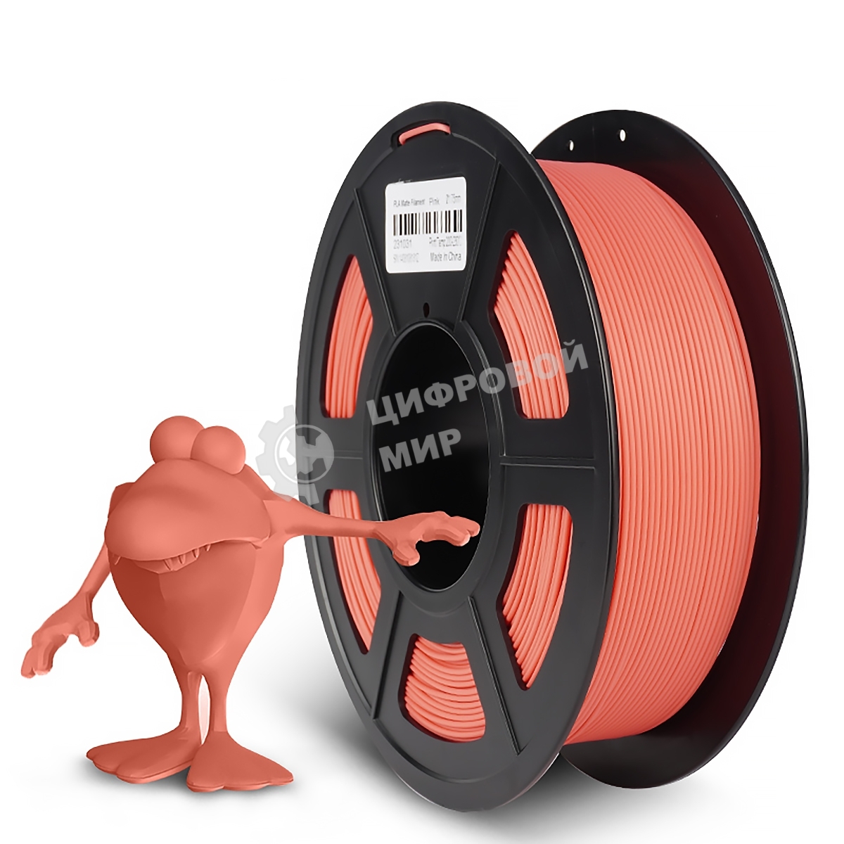 Филамент NVPrint PLA Matte Pink для 3D печати диаметр 1.75мм длина 330 метров масса 1 кг
