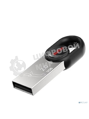 Флешка USB Netac UM2 (NT03UM2N-016G-20BK), 16Gb, USB 2.0, R/W 100/40, серебристый/черный