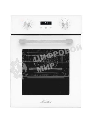 Духовой шкаф электрический Monsher MOE 4592 Blanc ширина 45 см, High-Tech, 50 л, гидролизная очистка, 9 режимов, белый