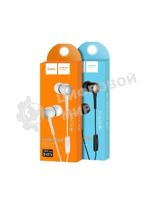 Проводные наушники Hoco M19 черный, внутриканальные, Jack 3.5 мм