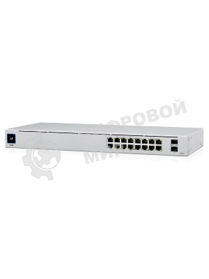 Коммутатор Ubiquiti UniFi USW-16-POE 2SFP 8PoE+ 42W управляемый