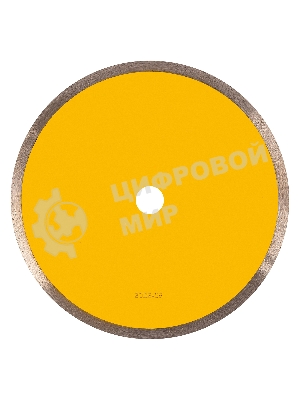 Диск алмазный отрезной Denzel 230 х 22,2 мм, сплошной, супертонкий, горячий пресс, мокрое резание