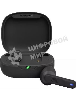 Наушники TWS JBL Wave Flex черный, вкладыши, Bluetooth, быстрая зарядка, до 8 ч