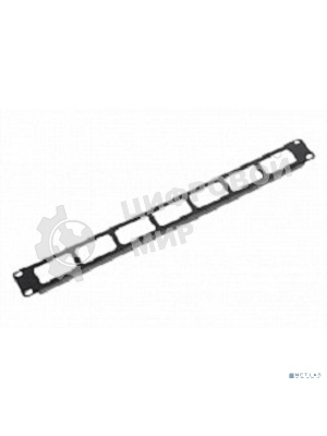 Кабельный органайзер Горизонтальный ЦМО ГКО-О-1-9005 односторонний окна 1U шир.:19